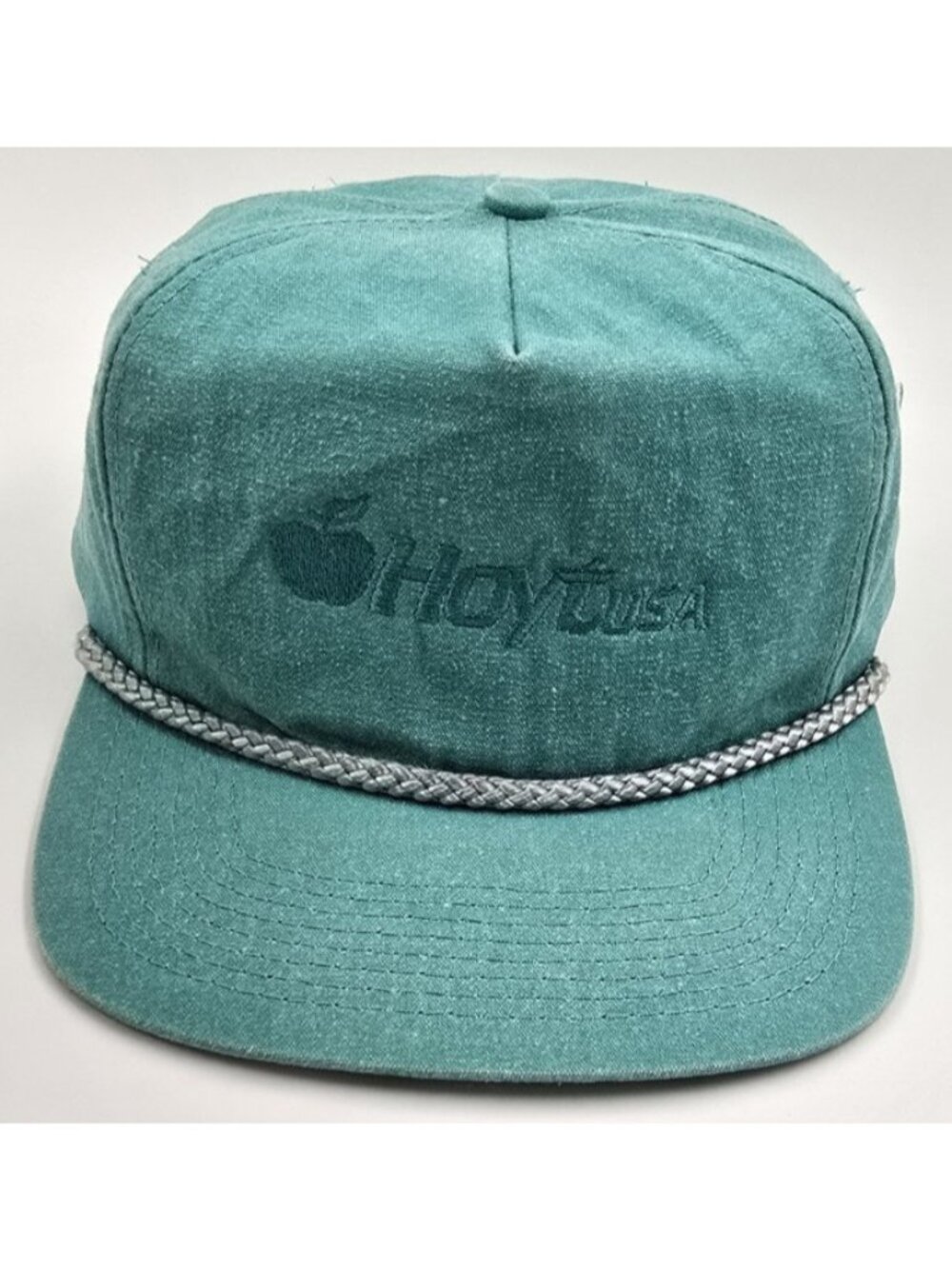 Hoyt USA Archery Vtg Corduroy Rope Snapback Trucker Outdoor Sportsman Hat Cap